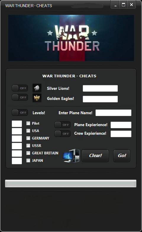 war thunder hack tool